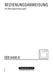 Bedienungsanleitung Küppersbusch EEB 6400.8 MX Backofen