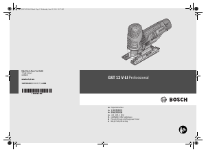 Panduan Bosch GST 12V-LI Jigsaw