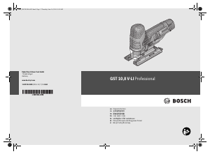 Manual Bosch GST 10.8V-LI Jigsaw