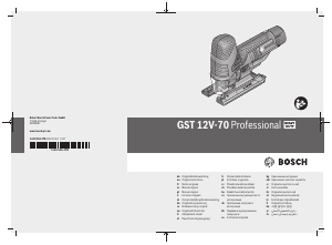 Instrukcja Bosch GST 12V-70 Wyrzynarka