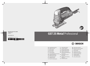 Manual Bosch GST 25 Metal Jigsaw