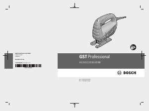 Manual Bosch GST 65 B Jigsaw
