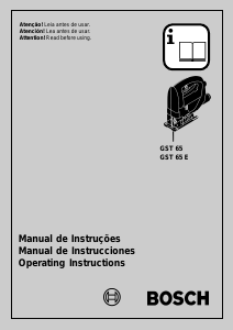 Manual de uso Bosch GST 65 E Sierra de calar