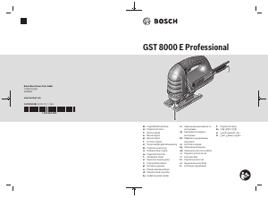 Mode d’emploi Bosch GST 8000 E Scie sauteuse