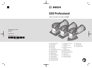 Kullanım kılavuzu Bosch GSS 140-1 A Yörüngeli zımpara