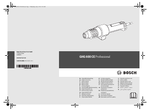 Manuale Bosch GHG 600 CE Pistola ad aria calda