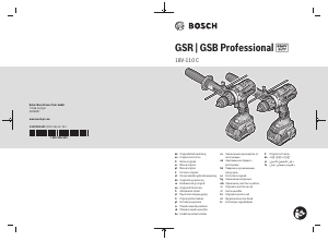 Priročnik Bosch GSB 18V-110 C Vrtalni aparat