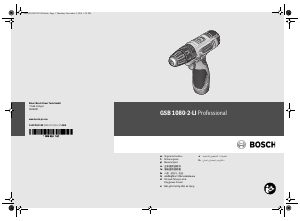 Mode d’emploi Bosch GSB 1080-2-LI Perceuse visseuse