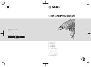 사용 설명서 보쉬 GBM 320 드릴 다이버