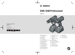 사용 설명서 보쉬 GSB 18V-28 드릴 다이버