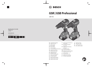 Εγχειρίδιο Bosch GSB 18V-55 Οδηγός τρυπανιών