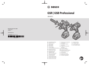 Manual de uso Bosch GSB 18V-85 C Atornillador taladrador