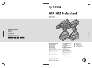 Vadovas Bosch GSB 18V-60 C Gręžtuvas-suktuvas