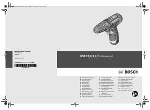 Manuál Bosch GSB 10.8-2-LI Professional Akušroubovák