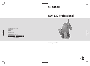 Manual de uso Bosch GOF 130 Fresadora de superficie