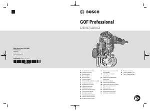 كتيب بوش GOF 1250 آلة تشكيل بالضغط