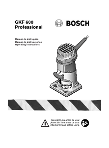 Manual de uso Bosch GKF 600 Fresadora de superficie