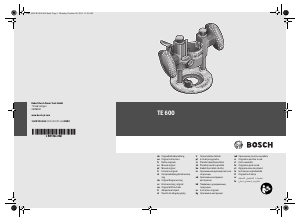 Εγχειρίδιο Bosch TE 600 Δρομολογητής βύθισης