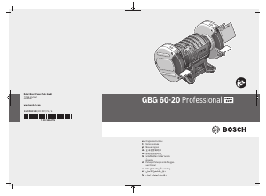 Panduan Bosch GBG 60-20 Gerinda Bangku