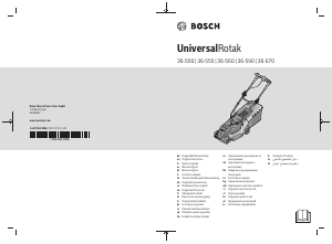 Mode d’emploi Bosch UniversalRotak 36-590 Tondeuse à gazon