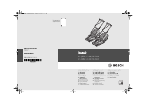 Bedienungsanleitung Bosch Rotak 36-37 LI R Rasenmäher