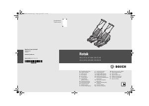 Manual Bosch Rotak 36-43 LI R Lawn Mower