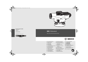 Hướng dẫn sử dụng Bosch GOL 20 D Thước li-vô