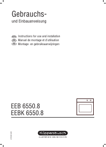 Bedienungsanleitung Küppersbusch EEB 6550.8 MX Backofen