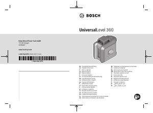 Käyttöohje Bosch UniversalLevel 360 Vatupassi
