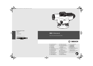 Instrukcja Bosch GOL 26 G Poziomica