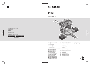 Bedienungsanleitung Bosch PCM 8 SD Gehrungssäge