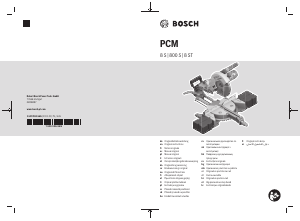 Kasutusjuhend Bosch PCM 8 S Nurgasaag