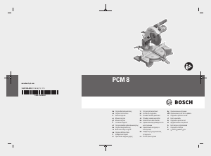Manual Bosch PCM 8 Serra de esquadria