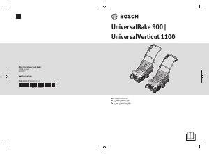 Handleiding Bosch UniversalVerticut 1100 Verticuteermachine