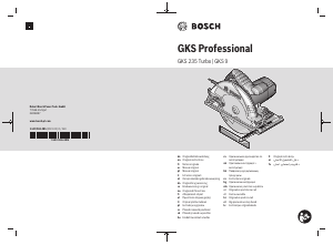 Руководство Bosch GKS 9 Циркулярная пила