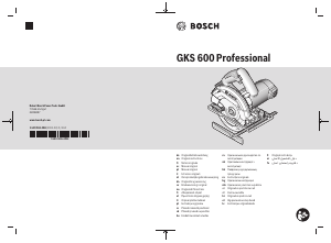 Manual Bosch GKS 600 Ferăstrău circular