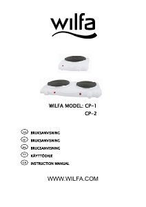 Handleiding Wilfa CP-2 Kookplaat