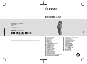 Bruksanvisning Bosch UniversalHumid Fuktmätare