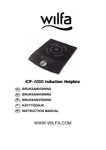 Bruksanvisning Wilfa ICP-2000 Kokeplate