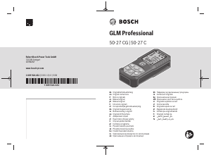 Bedienungsanleitung Bosch GLM 50-27 C Laser-entfernungsmesser