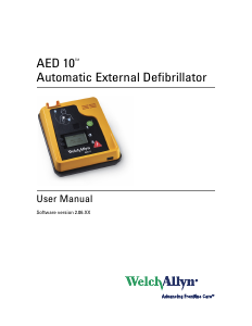 Manual Welch Allyn AED 10 Defibrillator