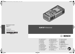 사용 설명서 보쉬 GLM 50 레이저 거리 측정기