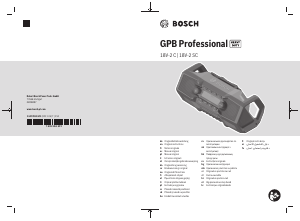 Manual Bosch GPB 18V-2 SC Radio
