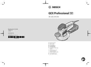 Manual Bosch GEX 34-125 Lixadeira excêntrica
