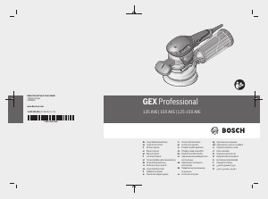 Manual de uso Bosch GEX 125 AVE Professional Lijadora excéntrica