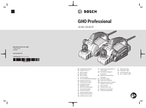 Manual Bosch GHO 26-82 D Rindea