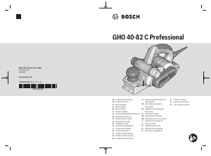 Brugsanvisning Bosch GHO 40-82 C Høvl