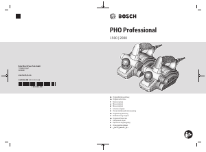 Bruksanvisning Bosch PHO 2000 Hyvel