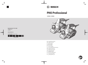 Bedienungsanleitung Bosch PHO 1500 Hobel