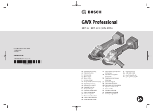 كتيب بوش GWX 18V-10 C زاوية طاحونة